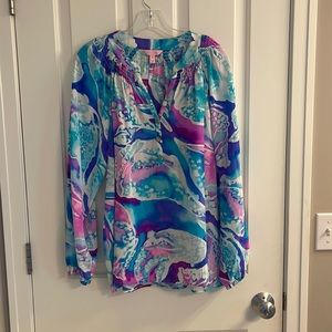 Lilly Pulitzer Elsa Silk Top